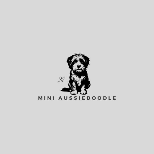 Australian Shepherd logo featuring the breed's silhouette and the title 'Australian Shepherd Logo' prominently displayed.