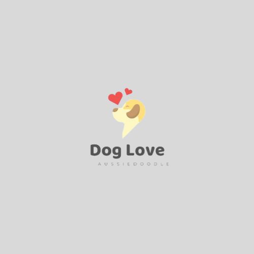 A creative logo showcasing a dog and a heart, representing the bond of love shared between pets and their humans.